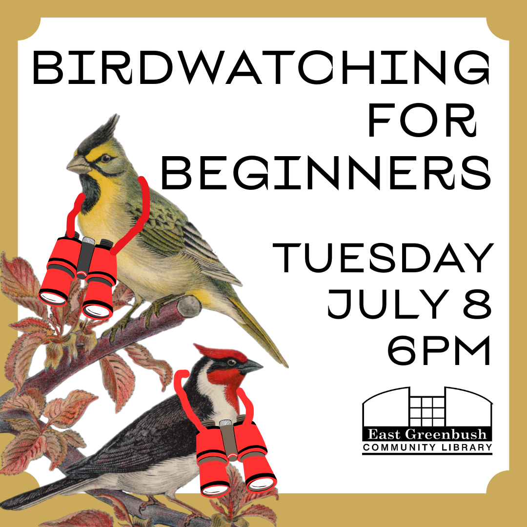 Birdwatching for Beginners Tue. 7/8 at 6 p.m., register